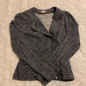 Gap knitted moto jacket